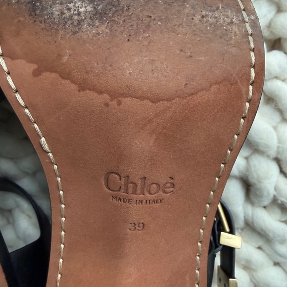 Chloé Women's Rebecca Ankle Strap Slingback Buckled High Heel Sandals - Picture 7 of 11